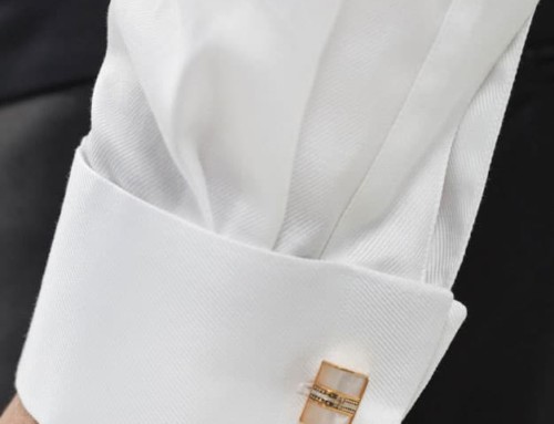 Double cuff of a bespoke dinner jacket shirt